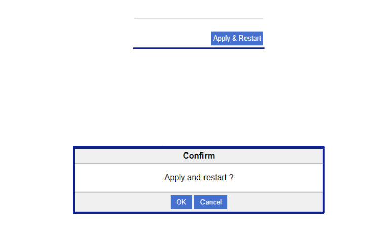 Apply & Restart